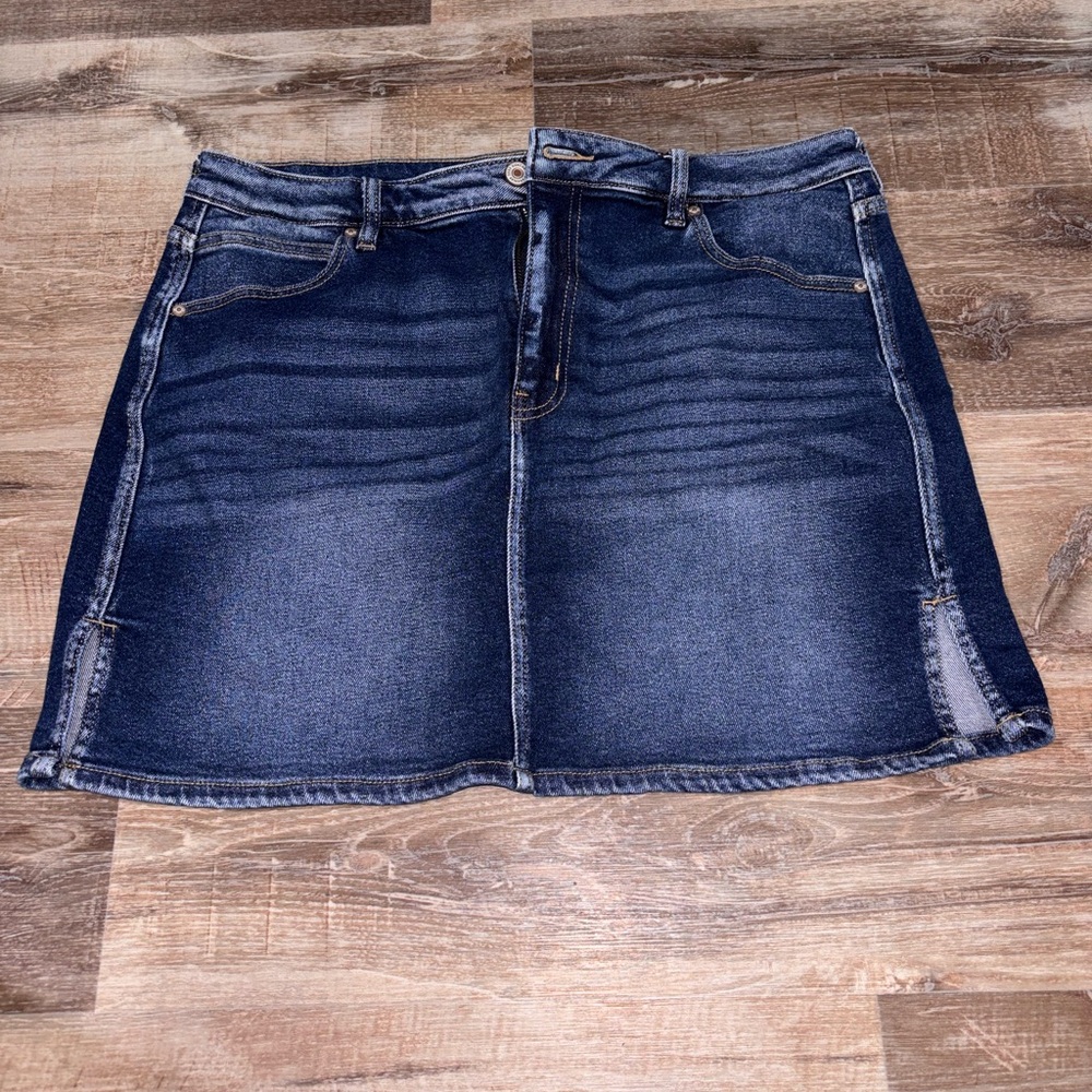 KanCan Dark Blue Mini Skirt
